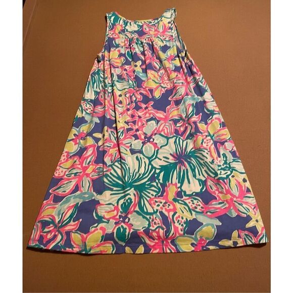 Lilly Pulitzer Floral Jersey Knit Sleeveless Shift Dress Womens XXS - Picture 3 of 3